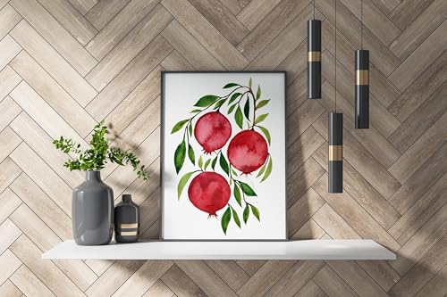 Tableaux d'art mural grenade affiche de fruit décoration 60x90