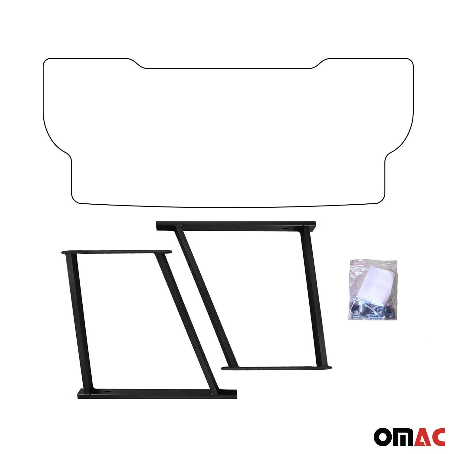 OMAC Multiflexboard Schienen 2X Compatible con VW T5 Multivan 2003-2015 con Unterlage Tornillos