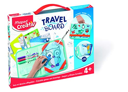 Kit para Colorir, Maped, Creativ Travel Board Acessórios, 969310, Branco/Azul
