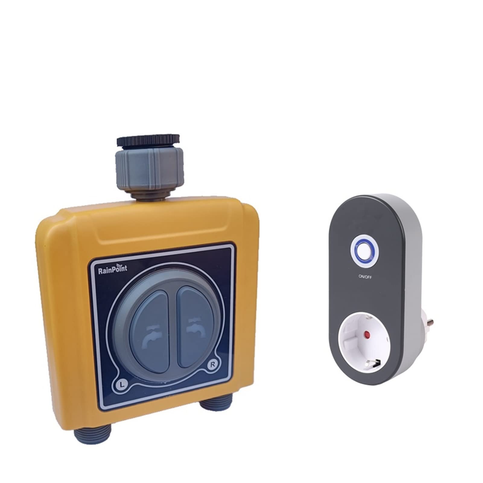 Timer per irrigazione Smart Sprinkler 2 zone WIFI Tuya Smart Home Garden Timer per irrigazione automatica Sensore pioggia Sprinkler per irrigazione Traccia il traffico e risparmia acqua (Color : 2 w