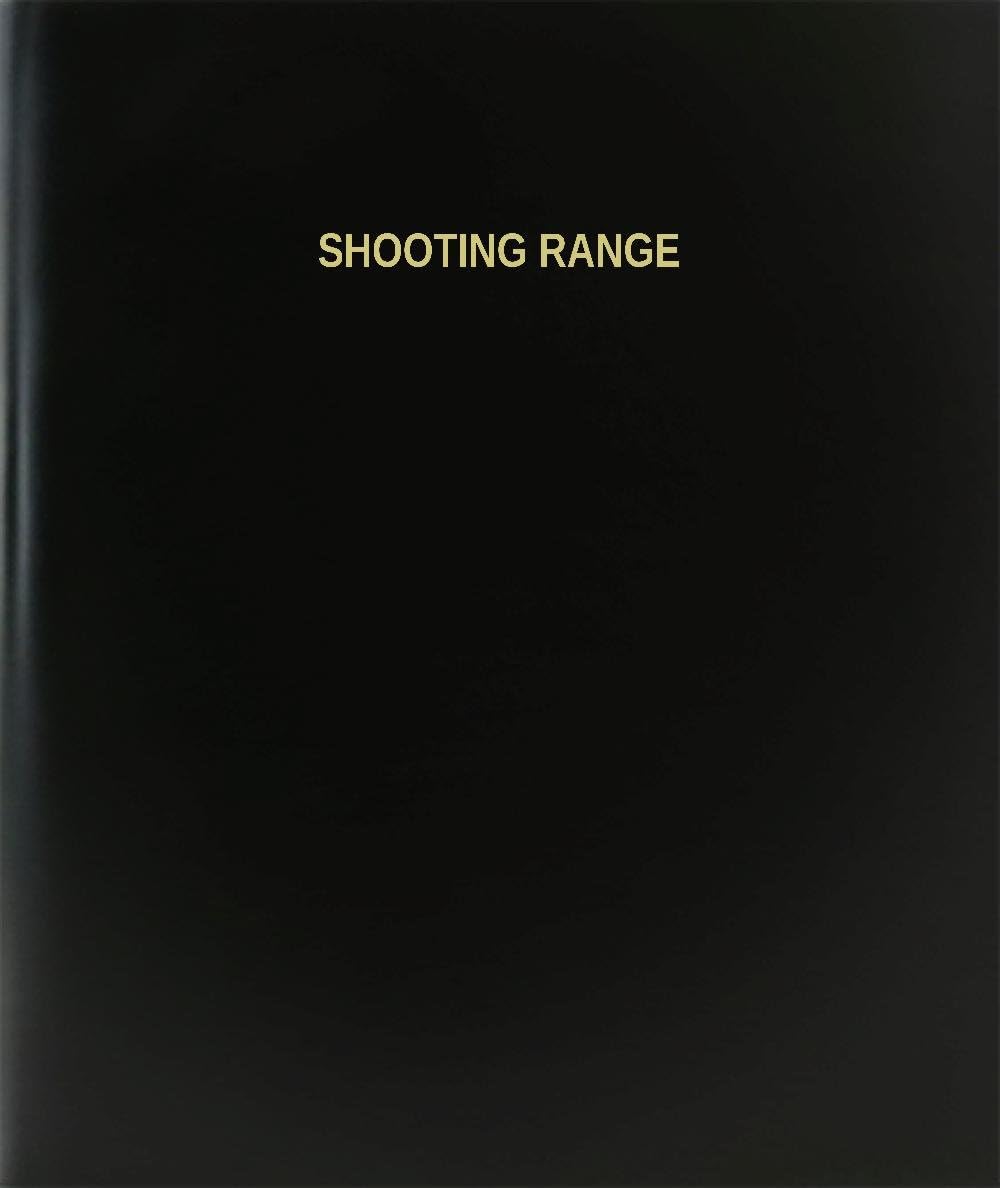 BookFactory Shooting Range Log Book/Journal/Logbook - 120 Page, 8.5''x11'', Black Hardbound (XLog-120-7CS-A-L-Black(Shooting Range Log Book))