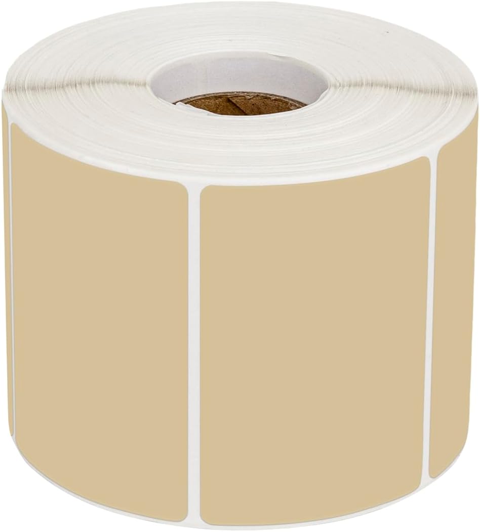 Muka 800 PCS 1.5" x 2.25" Brown Thermal Labels Color Label for Barcodes, Address, Consignment, Compatible with Thermal Label Printer - Image 3