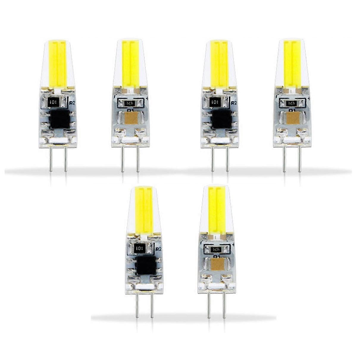 Joyhappst Image Color 6Pcs G4 Light Bulb Dimmable 2W 180Lm Led Bulb For Table Lamp Wall Lamp Chandelier Replacement