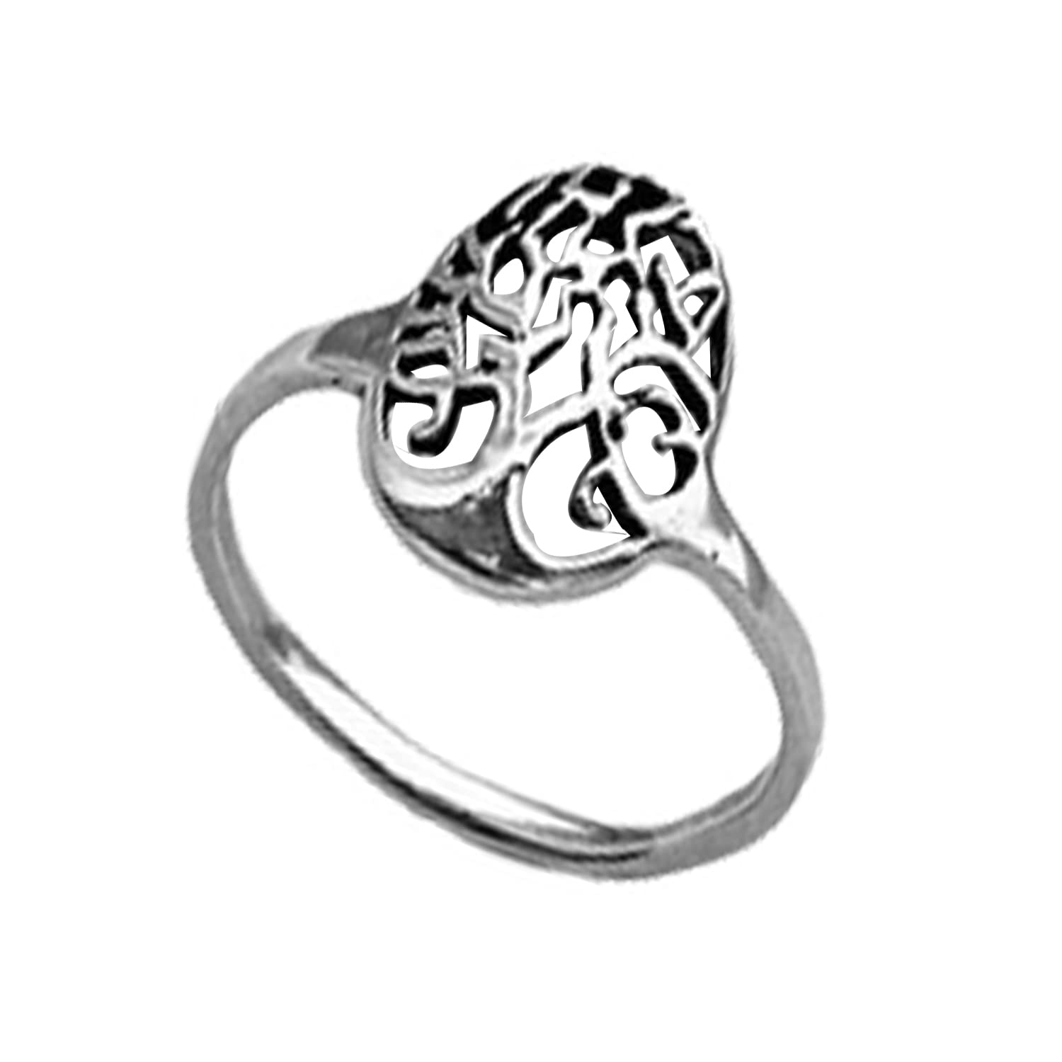 Echter 925 Sterling Silber zierlicher kleiner Baum des Lebens Ring, Blattring, fantastischer Ring, Glücksring, einzigartiger Designer handgefertigter minimalistischer Ring, Muttertagsring