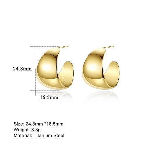 Miniatura 78 de Dainty Sterling Silver Hoop Dangle Earrings for Women, OUXi 18K Gold Plated Huggie Drop Earrings with Cubic Zirconia, Moon Star Small Hoop Earring