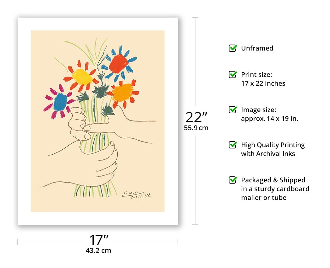 Amazon.co.jp: 花束(Le Bouquet De Fleurs) - Pablo Picasso c.1958