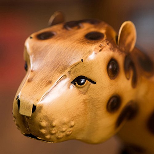 Sangmei Leopard Wine Shelf Leopard Wine Shelf Escultura de metal Escultura prática Decoração para ca