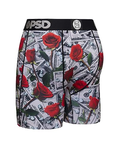 PSD Men's Cash & Roses Boxer Briefs, Multi, XL4