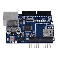 Socobeta Verschleißfestes Netzwerk-Ethernet-Lan-Shield-Modul, Ethernet-Shield-Erweiterungsboard, einfach zu bedienen, Kunststoff, kompatibel mit Motherboard.