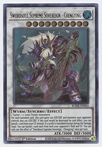 Swordsoul Supreme Sovereign - Chengying - BODE-EN042 - Ultra Rare - 1st Edition