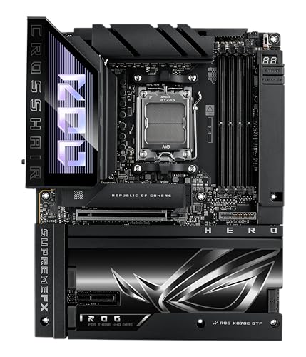 ASUS ROG Crosshair X870E APEX Gaming Mainboard Sockel AMD AM5 (Ryzen 9000, ATX, PCIe 5.0, DDR 5 Speicher, WiFi 7, AI Overclocking, PCIe Q-Release, Aura Sync)