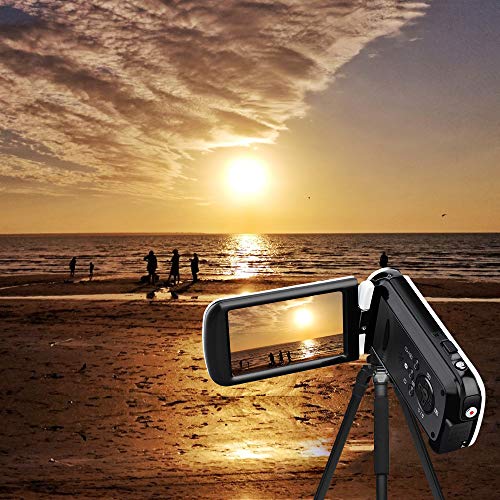 Video Camera Camcorder, CamKing 2.7K 18X HD Ultra-Thin Digital Video Camera with 3.0 Inch HD Touch Screen Digital Zoom Camera Recorder - Thumbnail 6