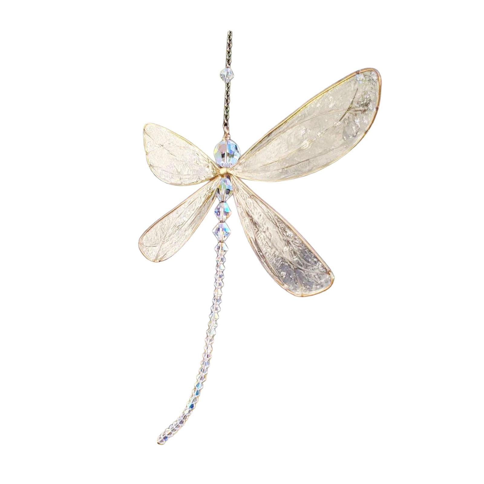 Dragonfly Suncatcher Charmful Rainbow Maker Window Balcony Hanging Decor-image-6