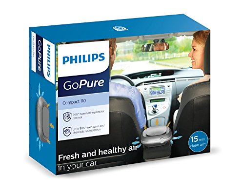 Image of Philips GoPure Compact 110 Air Purifier for Car (Grey)