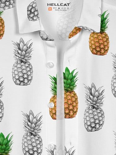 Image of HELLCAT Beige Trendy Regular Fit Printed Causal Shirt for Boys