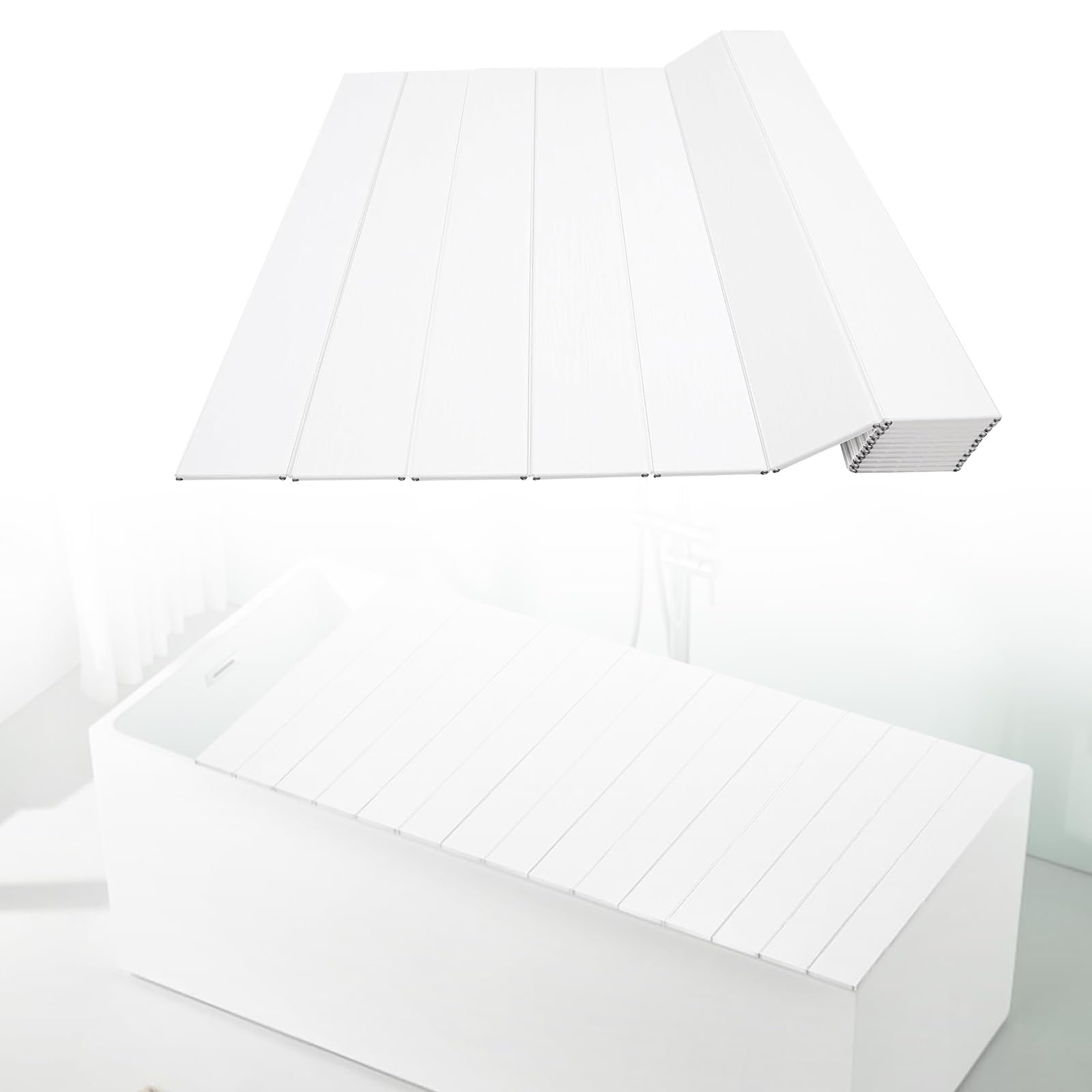 Bandeja impermeable para bañera con panel protector plegable para disfrutar un spa en casa