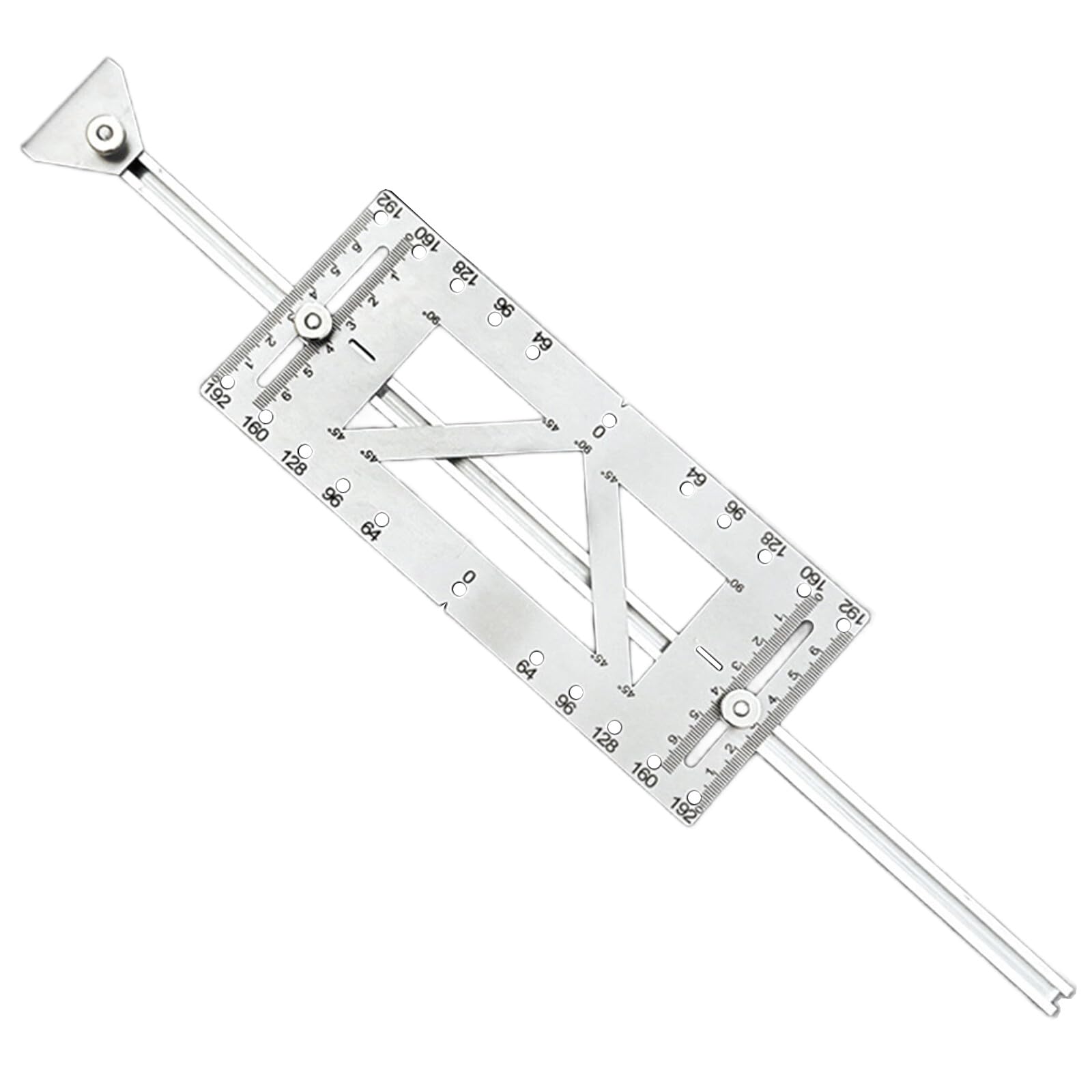 Apglsxy Professional Cabinet Handle Drill Jigs Cabinet Handle Template With Measurement Marking For Accurate Hole Alignment Hole Drilling Guide For