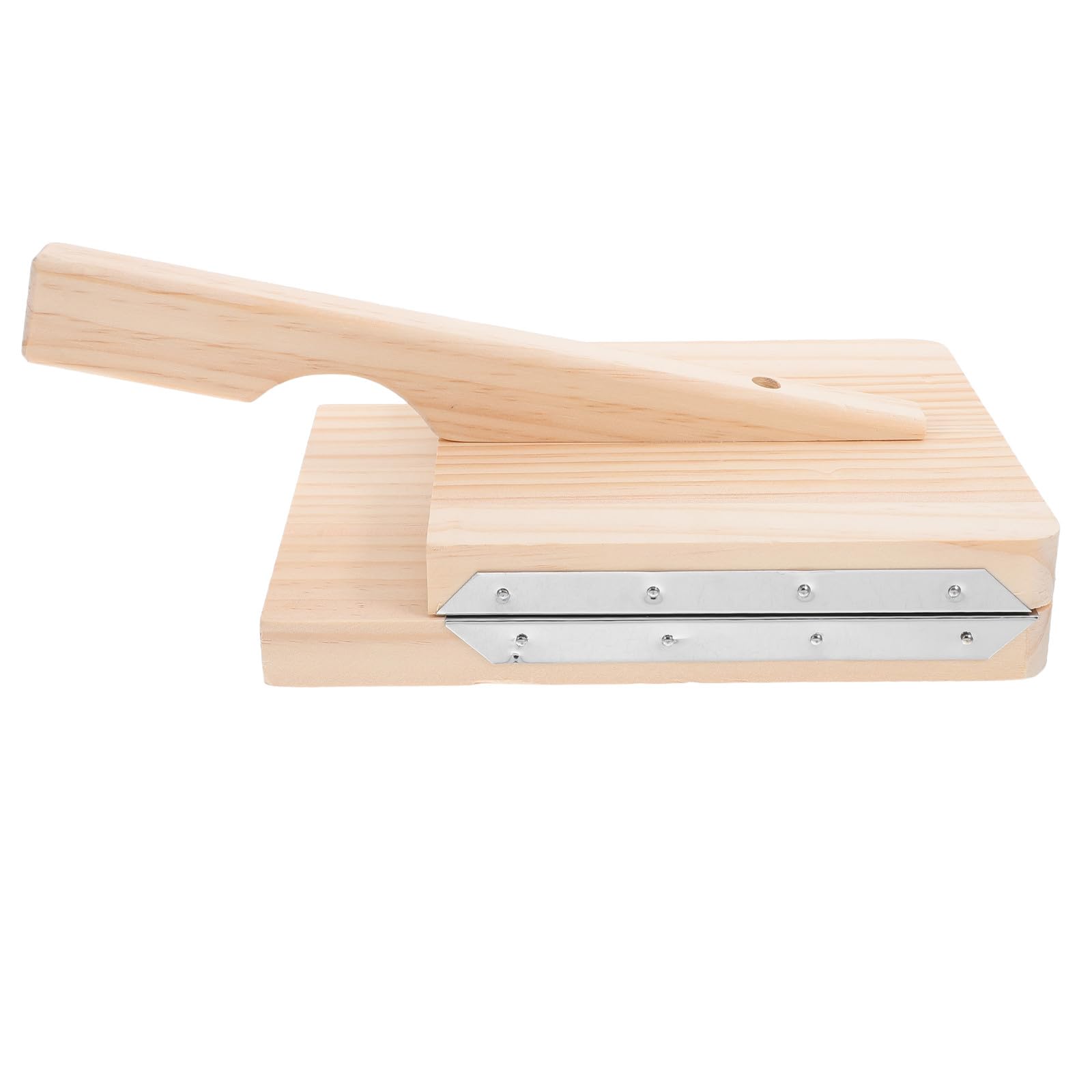 SUPVOX Pressa per Gnocchi e Pasta in Legno Robusto, Stampo per Impasto Manuale Acciaio Inox, Utensile Cucina per Preparazione Ravioli e Pasta Fatta in Casa