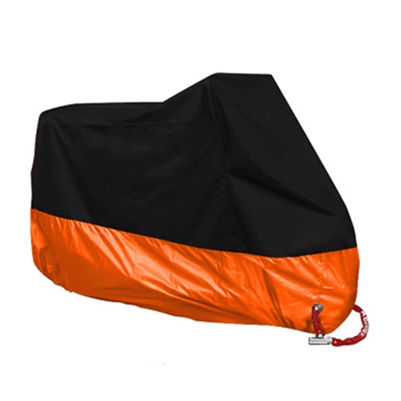 Cubre Moto Impermeable Cubierta de Motocicleta Impermeable a Prueba de Polvo protección UV Scooter 190T Cubierta de Tela Resistente al Desgaste(Orange,3XL for 2201-2300mm)