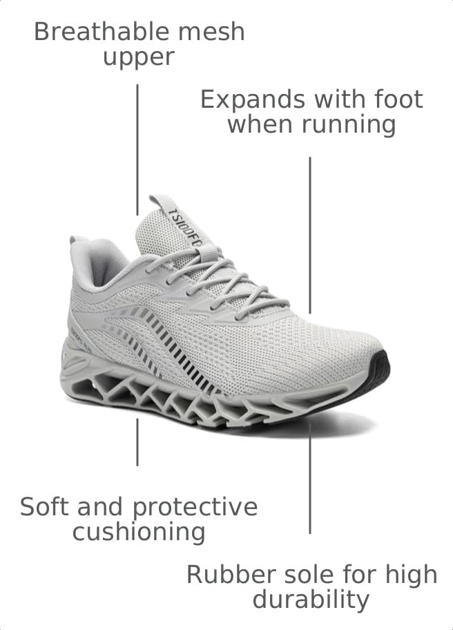 Image of Women's Running Shoes Non Slip Athletic Tennis Walking Blade Type Sneakers
