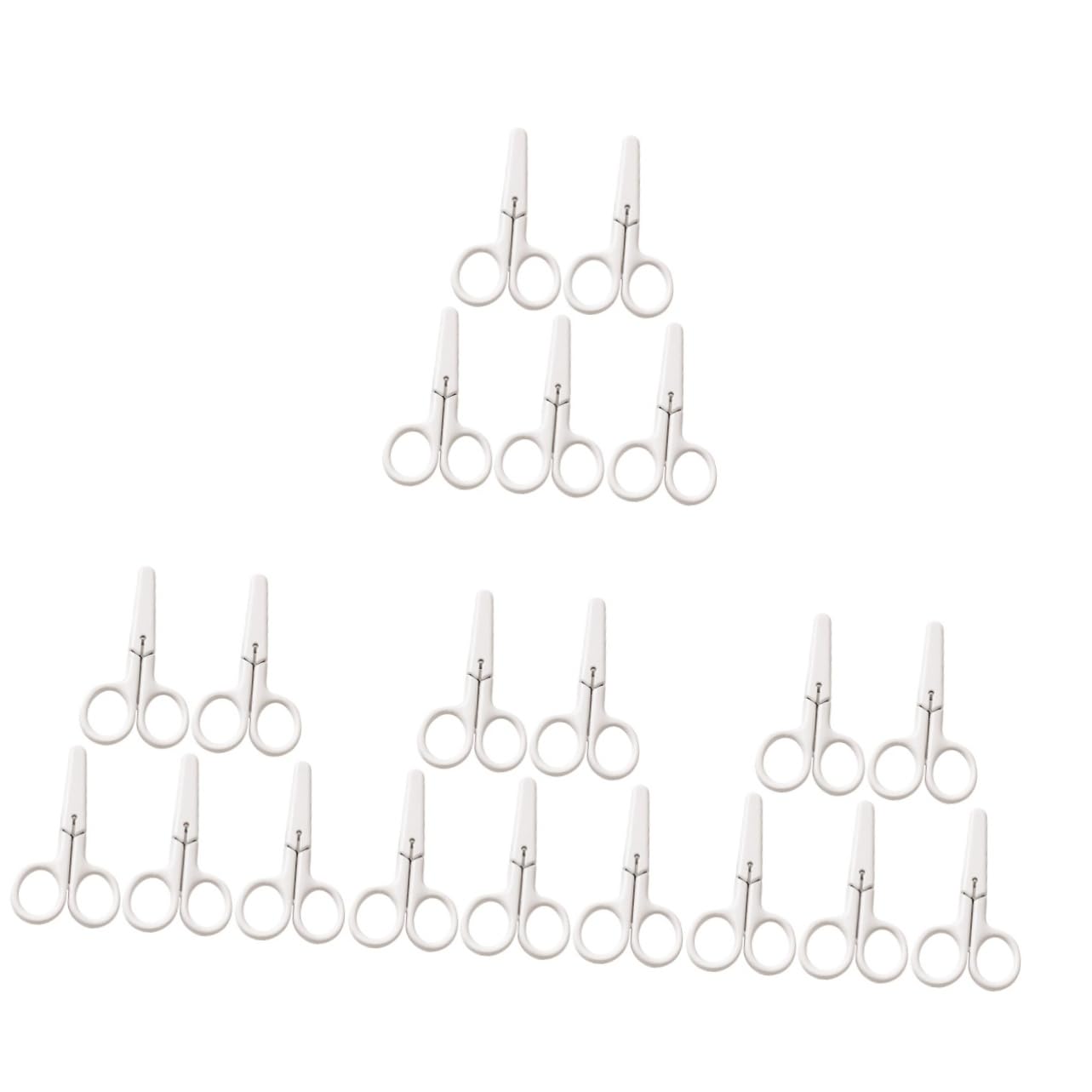 jojofuny 4 Set Forbici Di Sicurezza Forbici Artistiche Multifunzione Forbici Di Carta Accessorio Per Forbici Artigianali Multifunzione Bianca Plastica 5 Pezzi * 4