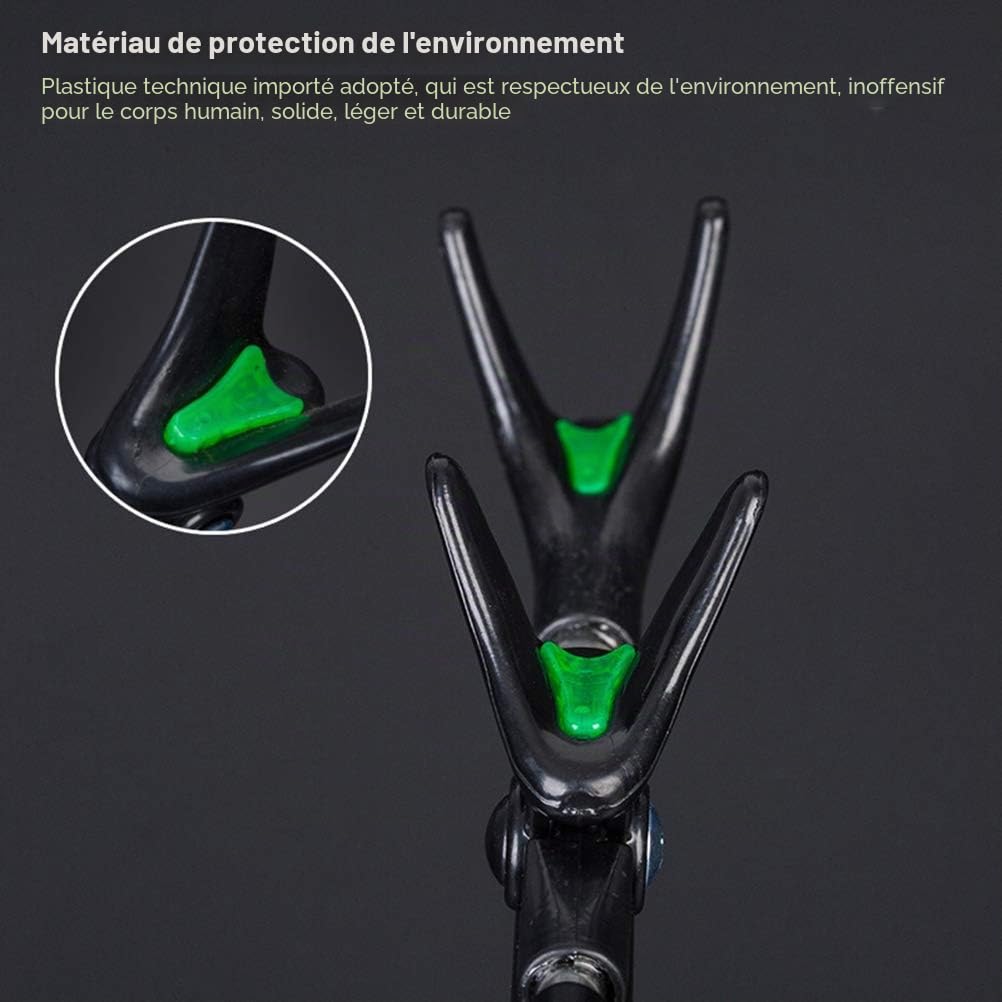 Support de canne à pêche pliable et ajustable en acier inoxydable, pour rivière, plage, lac - Compatible avec la plupart des types de cannes à pêche - 2.1M