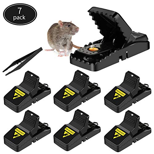 Mouse Trap Reusable Snap Traps High Sensitive Mouse Cather Mice Rodent Killer Small Mice Rat Trap Mouse Control Indoor and Outdoor Use (7 PCS)