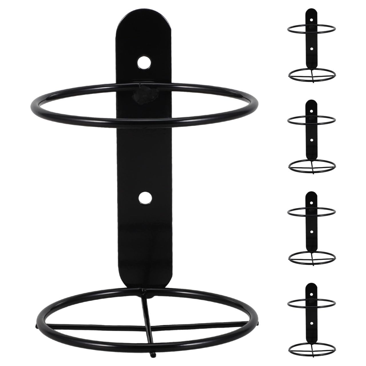 Estante para botellas de vino de pared en hierro negro para decorar salones y restaurantes modernos