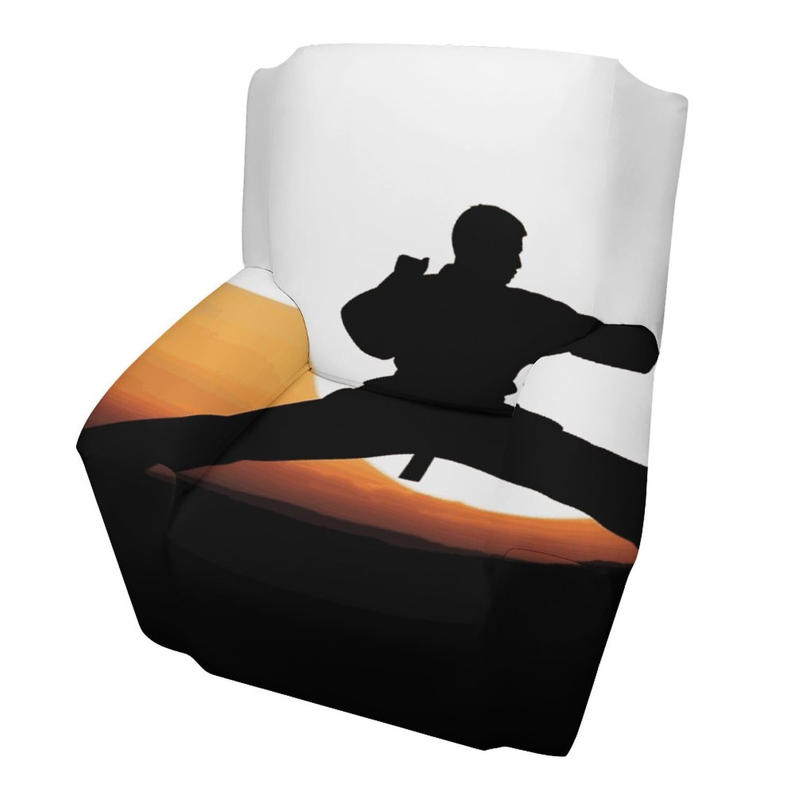 Fekiloot Style Karate Silhouette Couch Cover Sofa Cover Sofa Slipcover