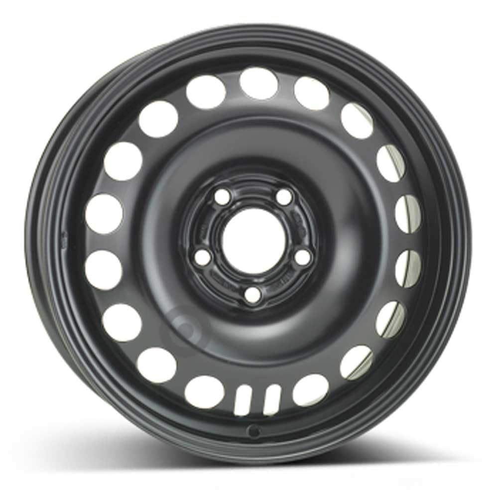 ALCAR SF9543 Cerchio in Acciaio 6x16 Corsa D (5x110) ET40 Foro mozzo 65, Nero o Argento, Ruota per autovetture