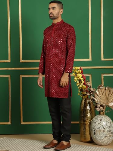 Image of Jompers Men's Cotton Embroidered Regular Kurta Sets