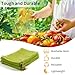 NIUBIER 50 Pcs Fruit Protection Bags, 6×9 Inches Green Fruit Nets for Fruit Tree, Drawstring Mesh Cover Bags to Protect Vegetables Tomato Strawberry Garden