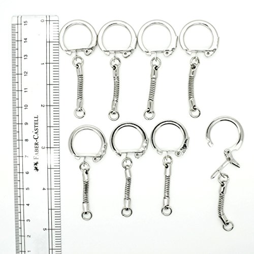 Key Chains Snake Chain With Snap End And Jump Ring For Craft Findings - Pack Of 100 #TOP2