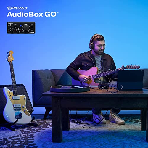 Image of (Refurbished) PreSonus AudioBox Go 2x2 USB-C Audio Interface with XLR /Line Combo and Line Inputs, Stereo Outputs, Gain Controls, Phantom Power, and Included Recording Software