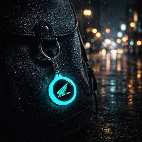 Image of Mi Glow Store Glow in Dark Keychain for Bike Men | Gift for Man | Bike Accessories | Charges in Light Glows in Dark | Key chain for Bike