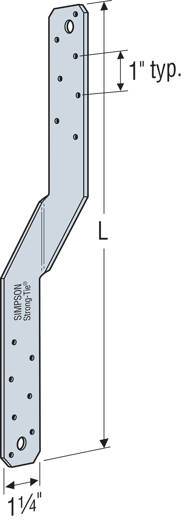 Amazon.com: Simpson Strong-Tie LTS12 LTS 12 in. 18-Gauge