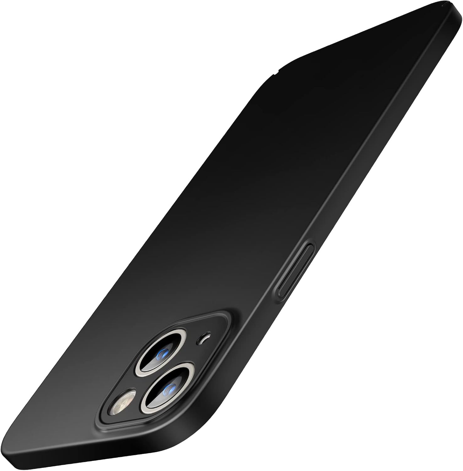 JETech Upgraded Slim (0.85 mm Thin) Case for iPhone 13 6.1-Inch, Camera Lens Cover Full Protection, Slim Fit Ultra Thin Lightweight Matte Hard PC, Support Wireless Charging (Black)