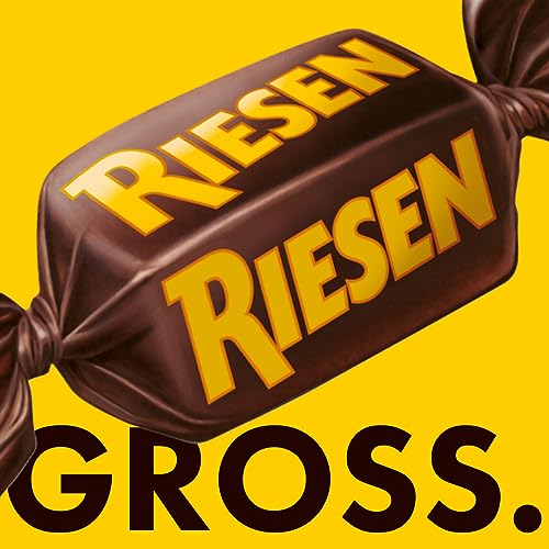 RIESEN – 1 x 900 g – Schokokaramell Kaubonbons in kräftiger, dunkler Schokolade – Schokoladen-Bonbons einzeln verpackt