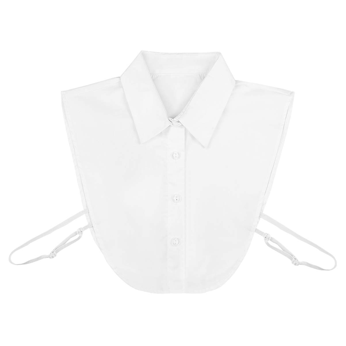 VOSAREADetachable Collar Half Shirt White Fake Collar Blouse Top for Girls Women Ladies