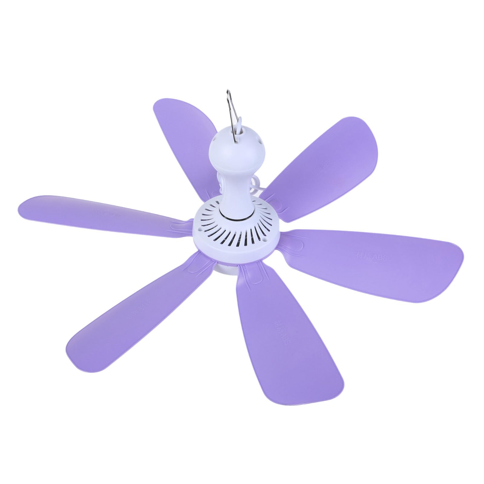 USB Portable Ceiling Fan, DC5V 1A 5W Camping Fan, Silent Low Power for Quiet Small DC Plug in Ceiling Fan Hanging Fan for Camping Bed RV Tent Canopy Room