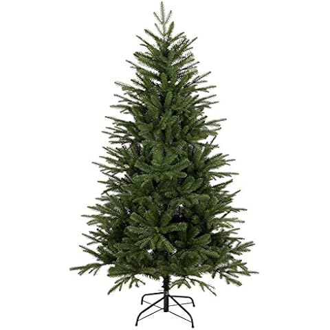 Mr Crimbo Luxury 180cm (6ft) Artificial Christmas Tree Xmas Indoor Pine Decoration Festive Season Fake Needles Cover