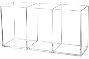 Organizer for Comb Storage, Acrylic Cosmetic Brush, Makeup Brush Organizer Clear with...
