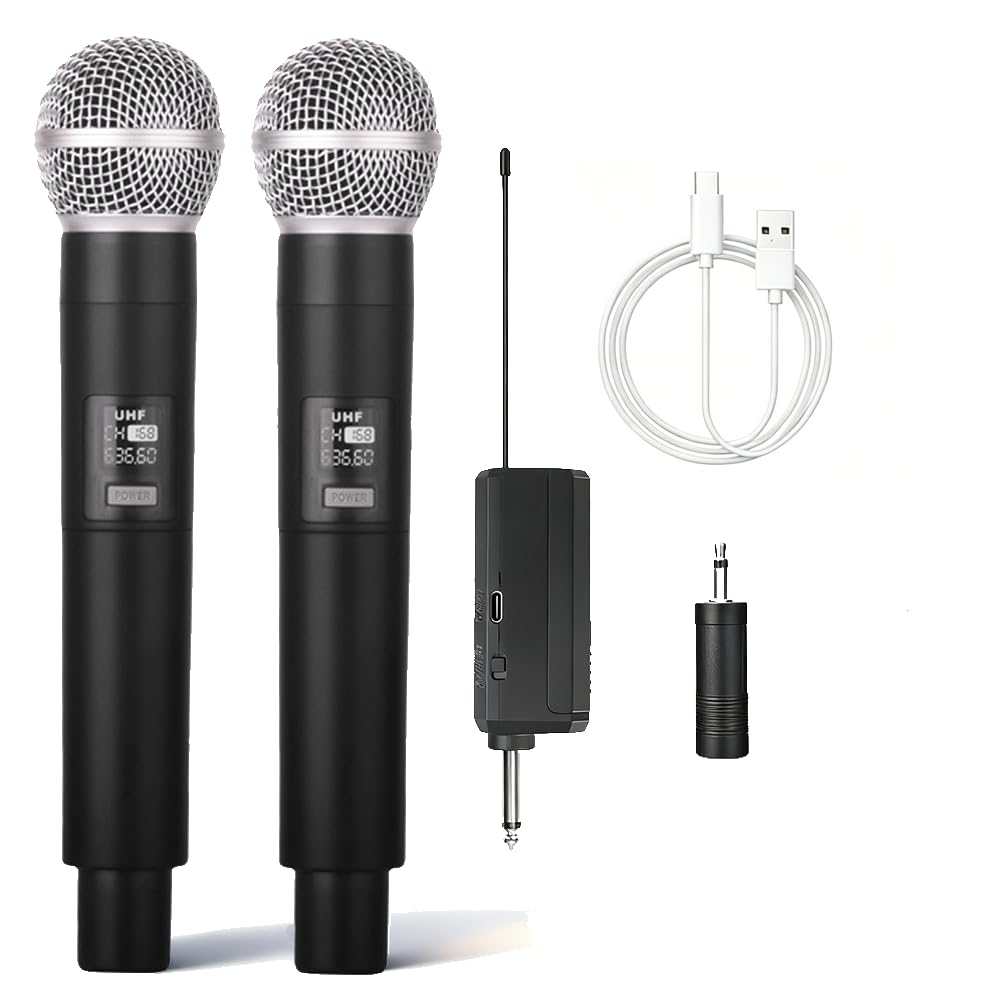 Amazon.com: HUACAM Professional Karaoke Microphone Set, Dual Vocal