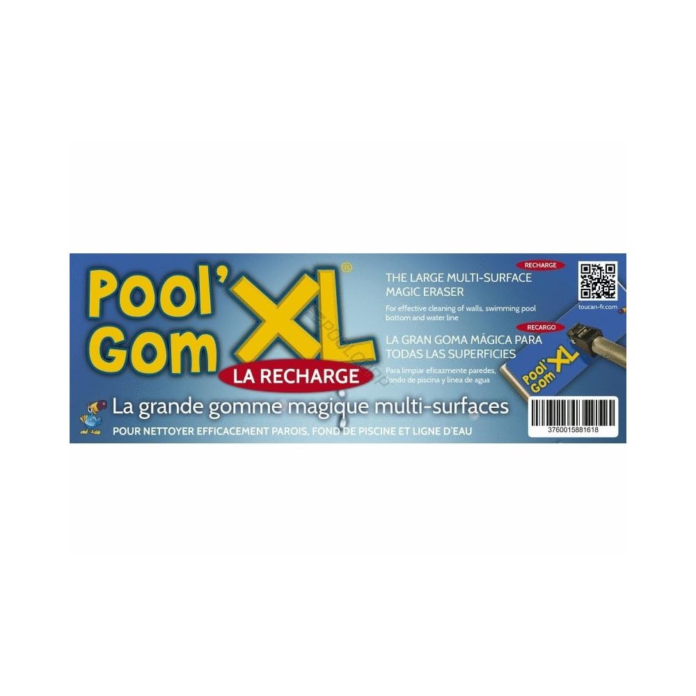 Toucan Satz mit 6 Nachfüllungen für Bürstenkopf Pool Gom XL