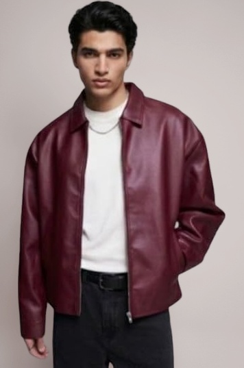 - Faux Leather Oversized Coach Jacket for Men | Premium Streetwear Outerwear for Winter, Travel, Parties | Classic Stylish Design