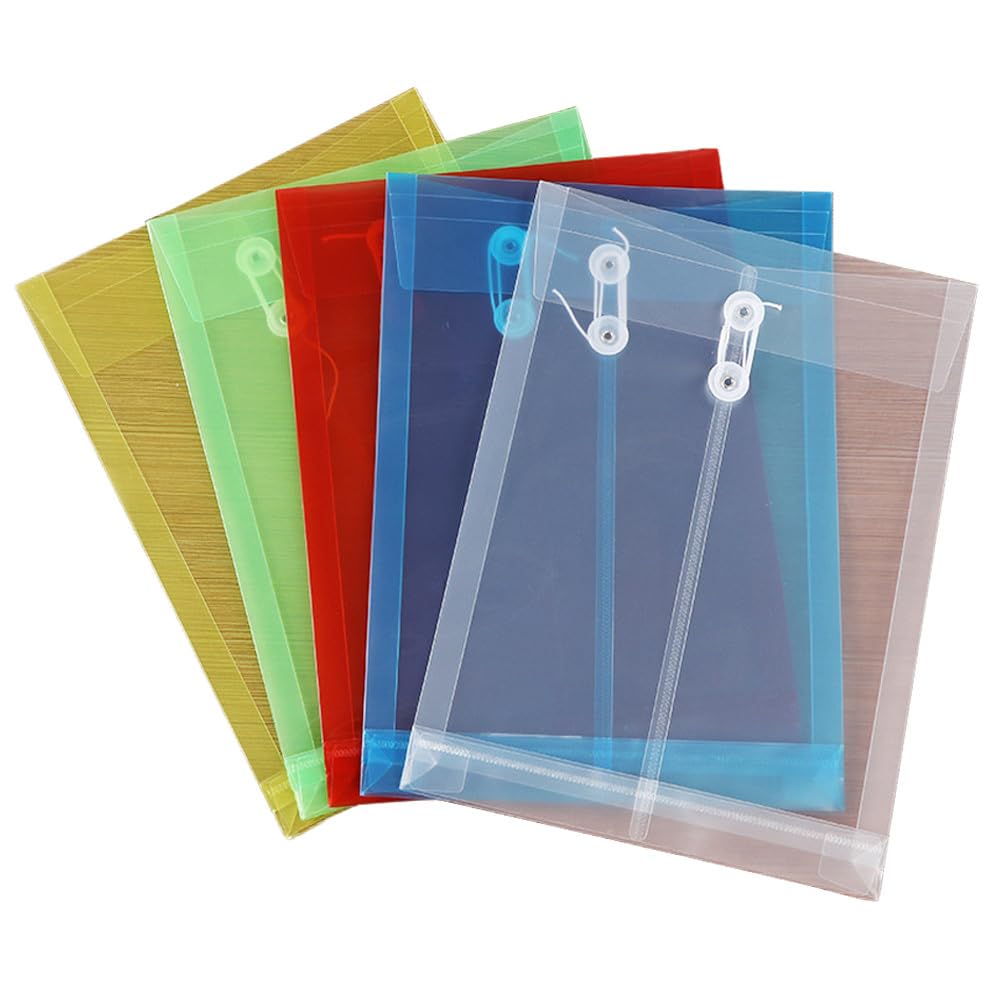 Cartellina portadocumenti, 40 pezzi, 33,5 x 23,5 x 2,6 cm, formato A4, con fondo espandibile, in plastica, per organizzare documenti, documenti e documenti