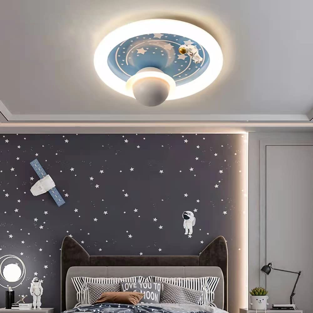 Plafonnier moderne espace et lampe astronaute enfant 31W