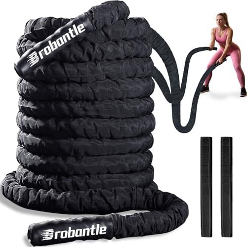 Battle Rope 1/1.26/1.5/2 Inch Diameter,Pink 30FT/40FT/50FT Exerci...