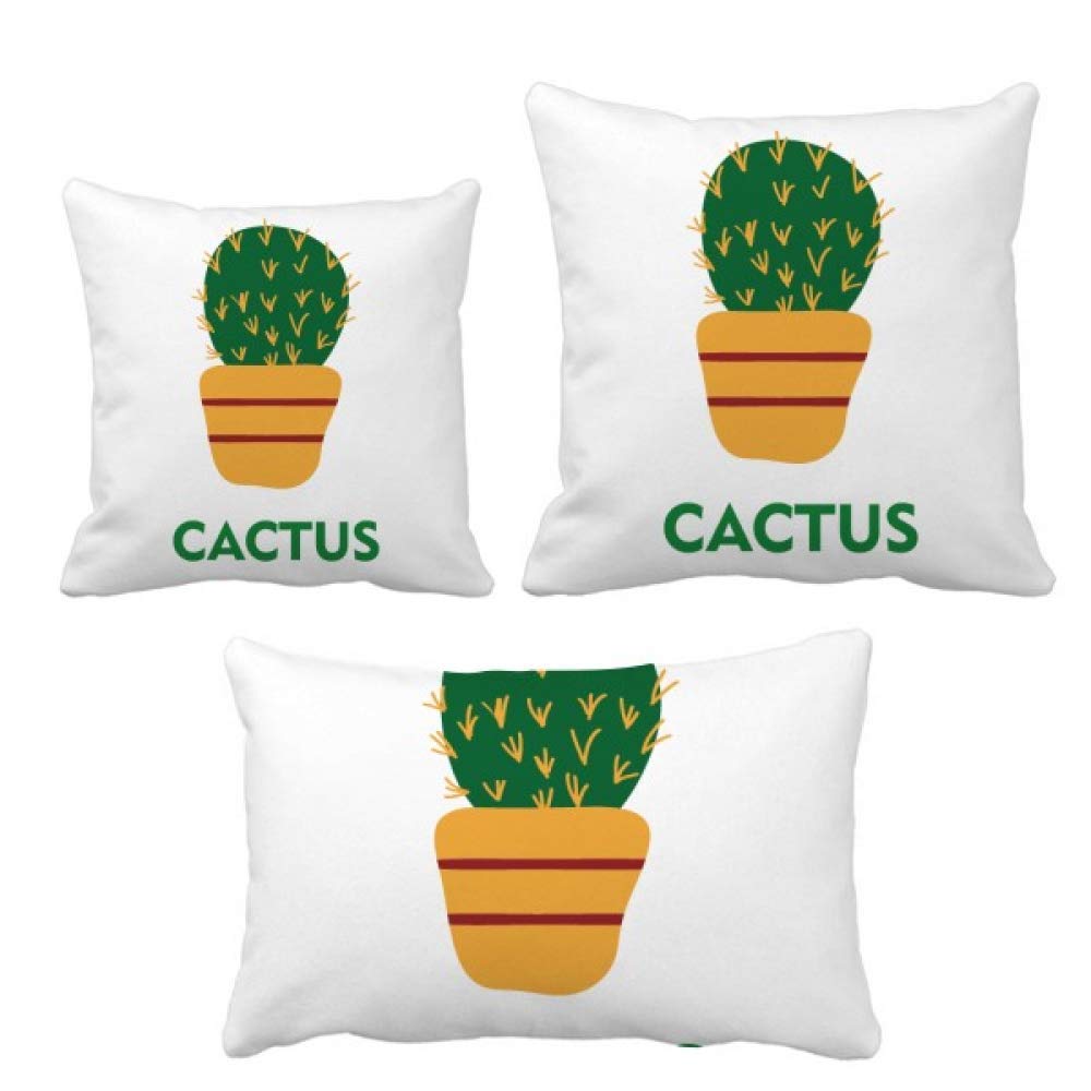 Coussin cactus vert plante succulente ajouré pour canapé inconfortable