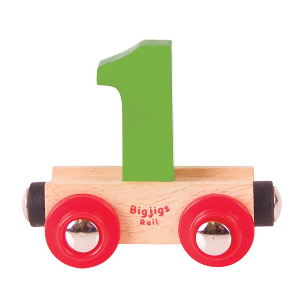 Bigjigs Rail Rail Name Number 1 (Green) โ image 1